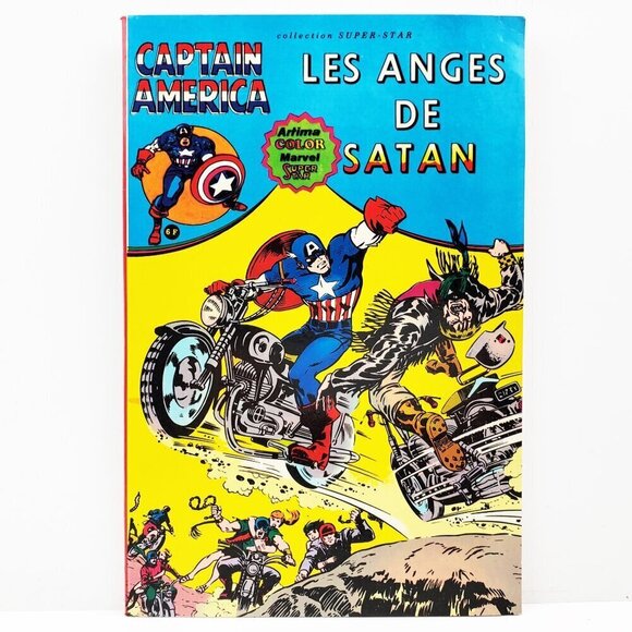 Captain America Satan's Angels French Comic Book Vintage 1979 Aredit Artima TPB - Picture 1 of 10